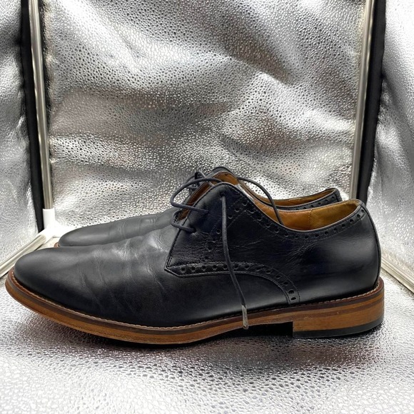 Johnston & Murphy Tyson Plain Toe Shoes Mens 10.5 Black Leather Dress Lace Up main image 8